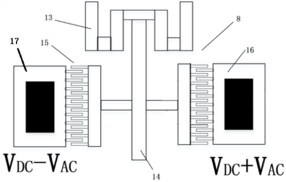 A mems accelerometer with adjustable comb gap