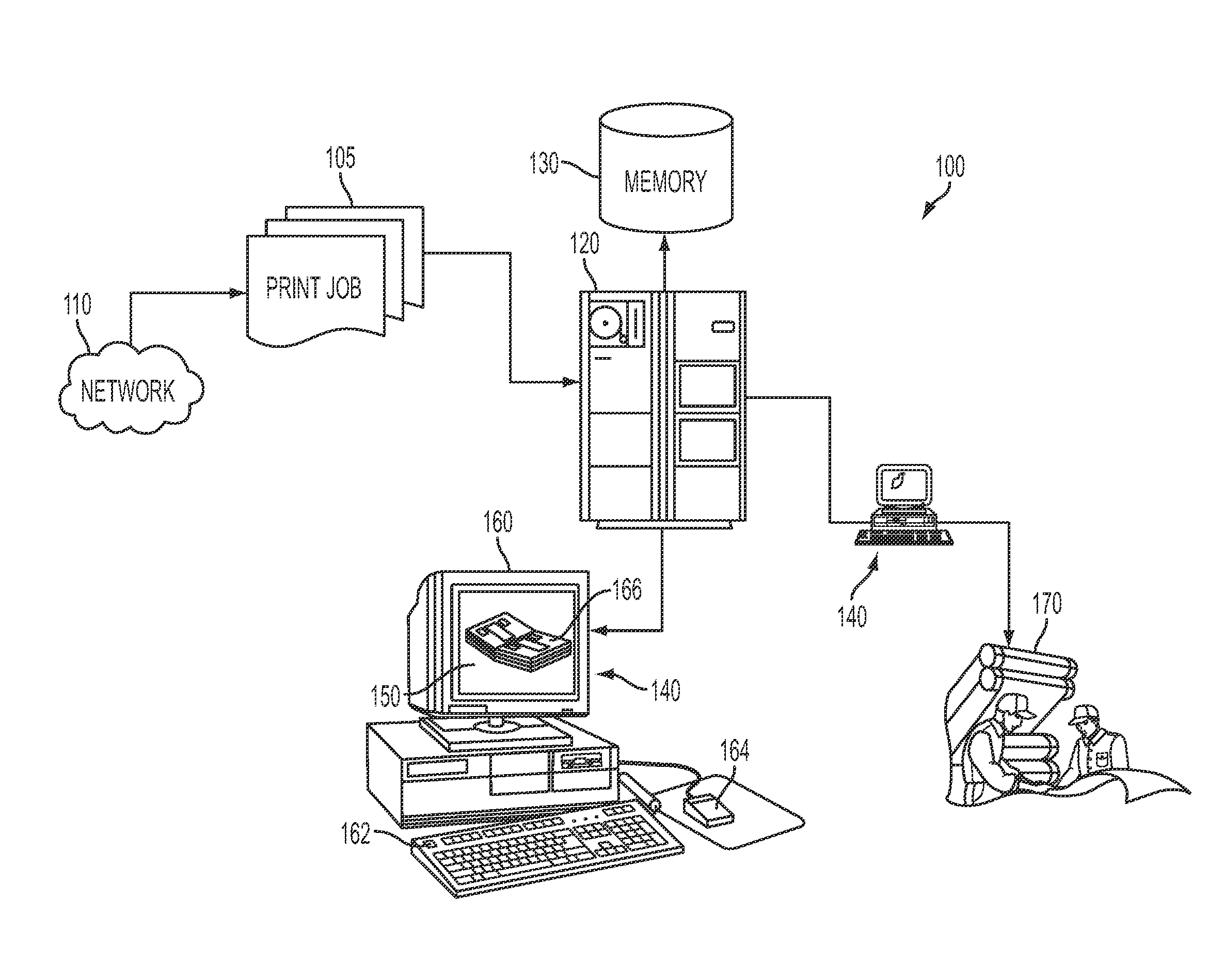 System and method employing 3D models in virtual rendering of a print production piece