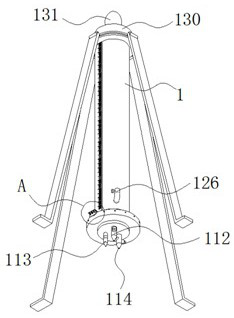 Multi-compartment burette facilitating titration of multiple reagents based on adjusting assembly