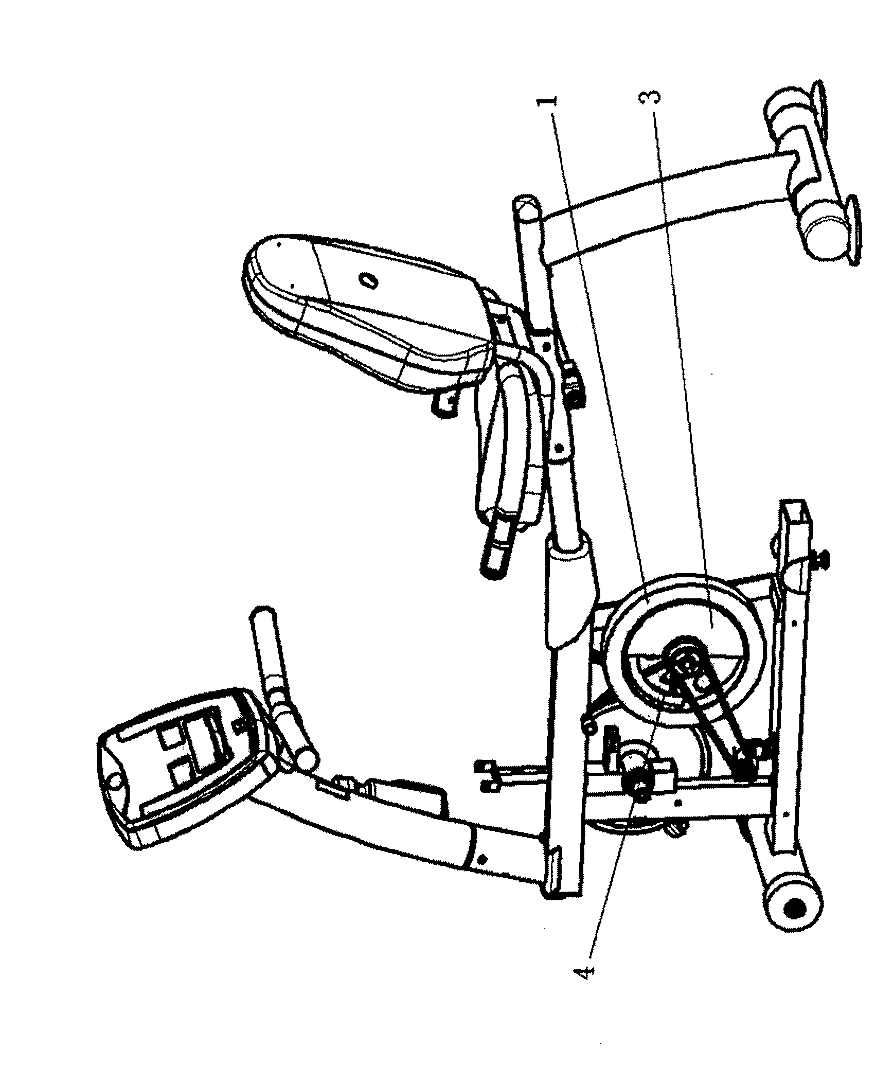 Controllable magnetic damping device for training machine