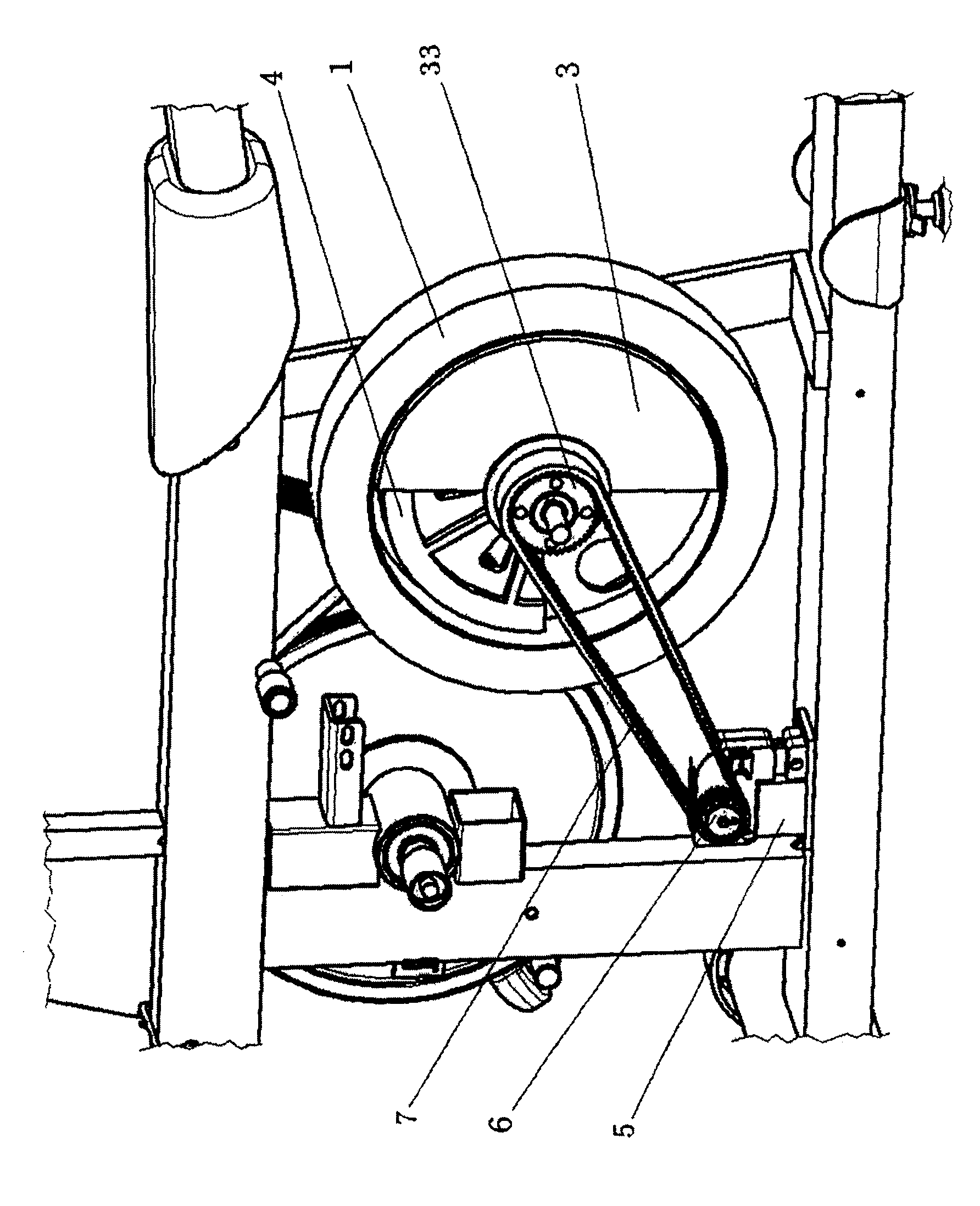 Controllable magnetic damping device for training machine