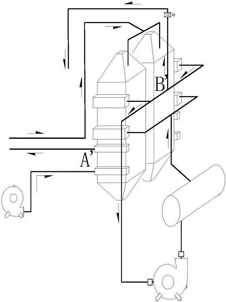 Regeneration tower waste heat recovering system and method of activated coke dry method desulfurizer