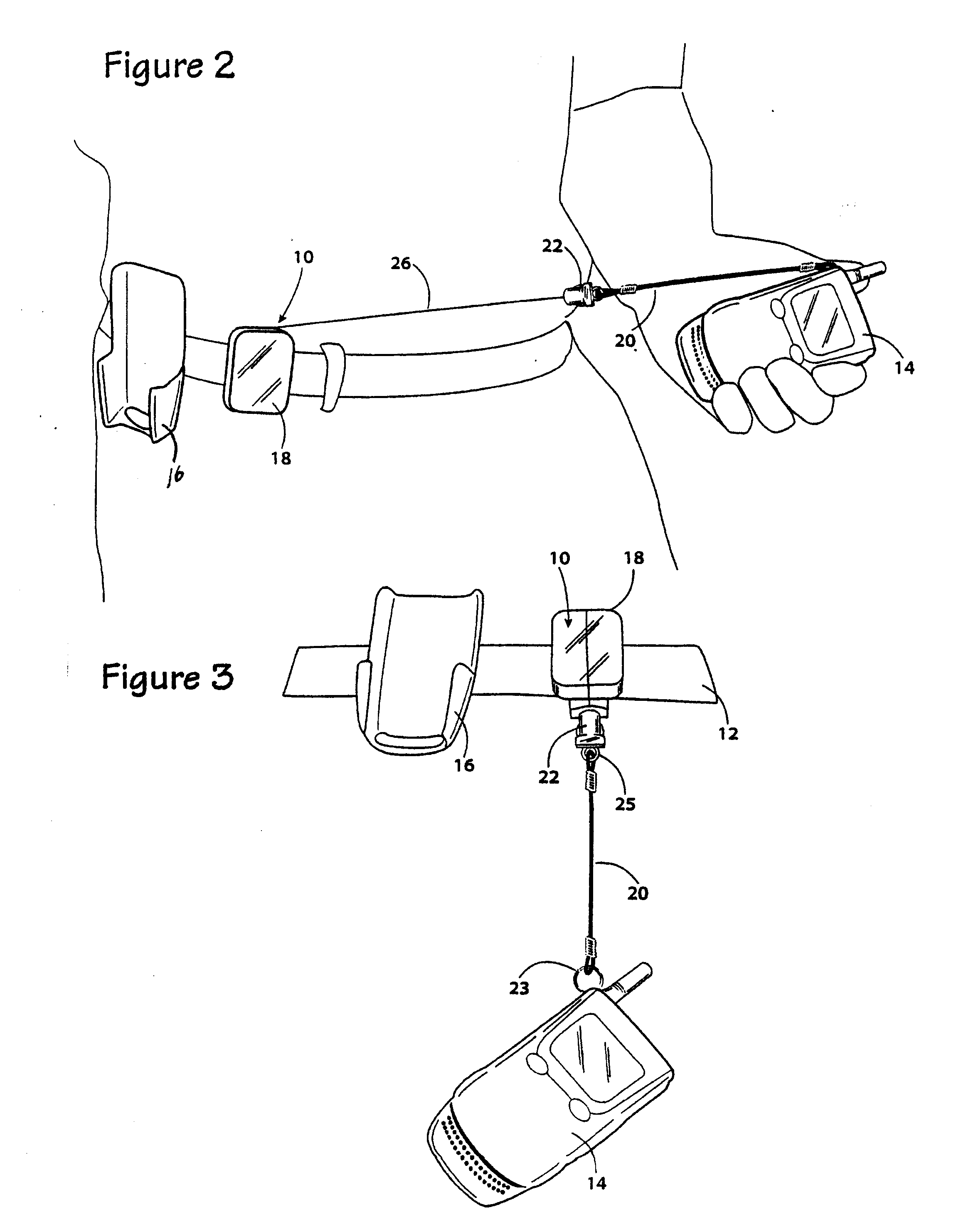 Retracting tether for cell phones, pagers, & pdas