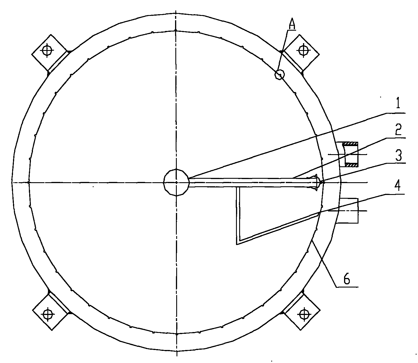 Ice scraping device for seawater flake ice maker