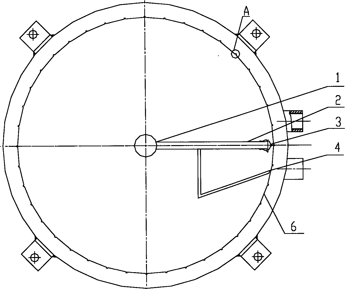 Ice scraping device for seawater flake ice maker