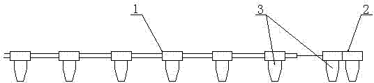 Marking device for automatic cloth inspecting machine