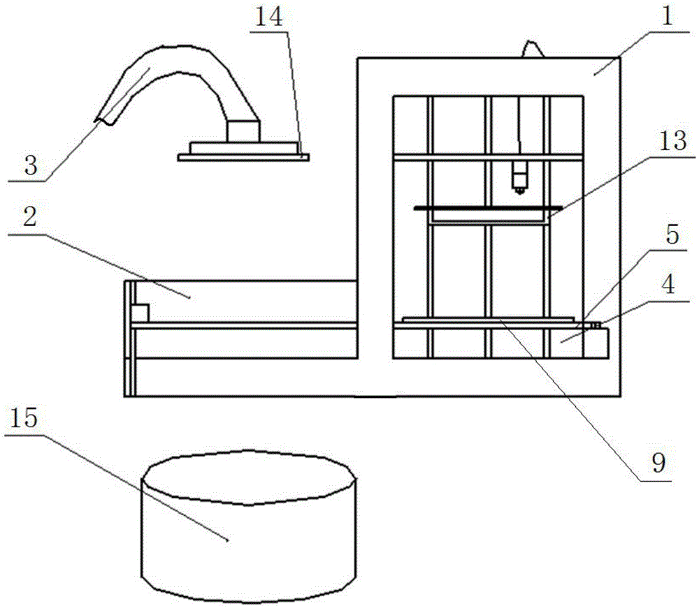 3D printer continuous printing system with automatic discharging and replacing functions