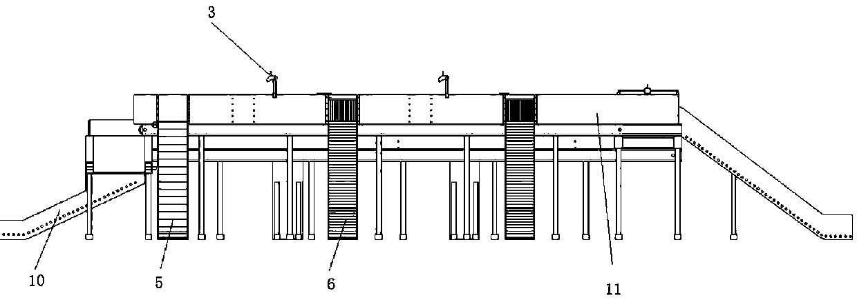 Cargo sorting device and sorting and discharging apparatus thereof