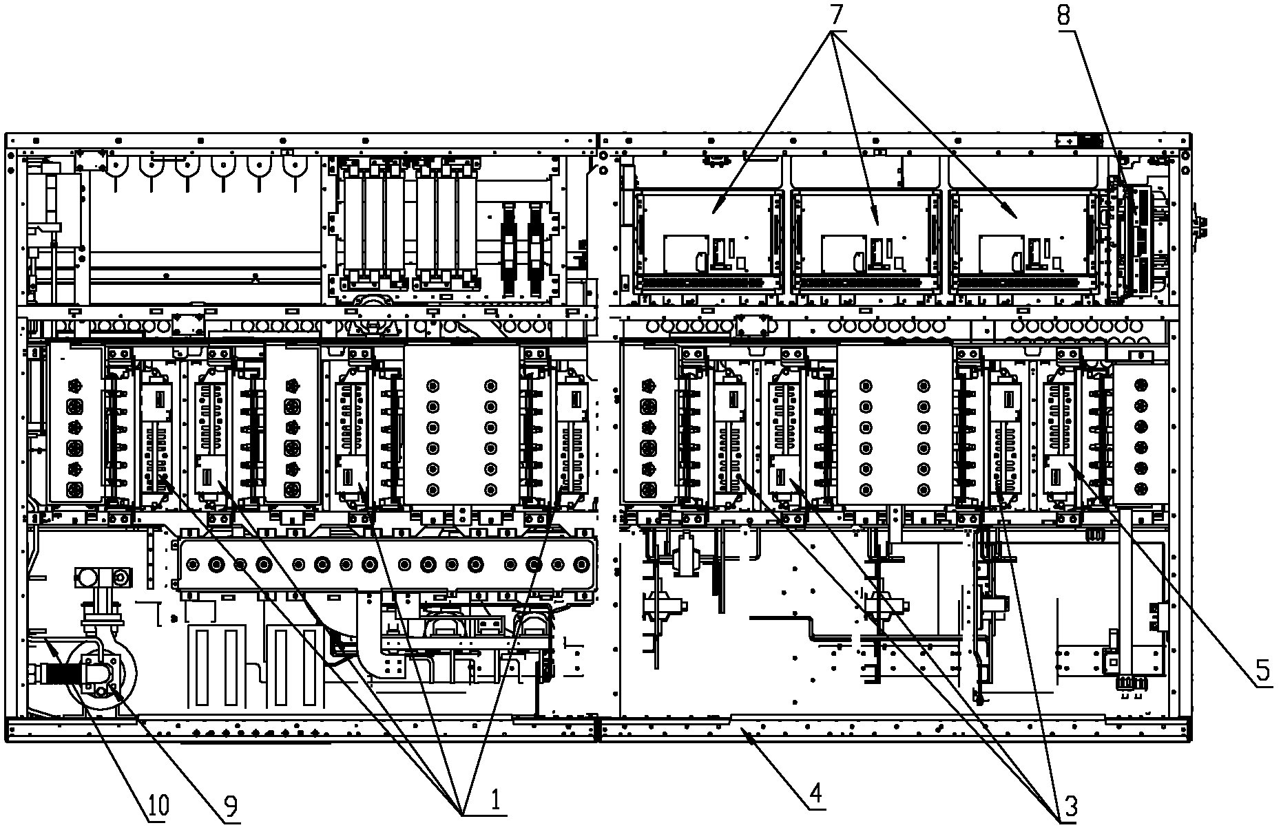 Locomotive traction converter