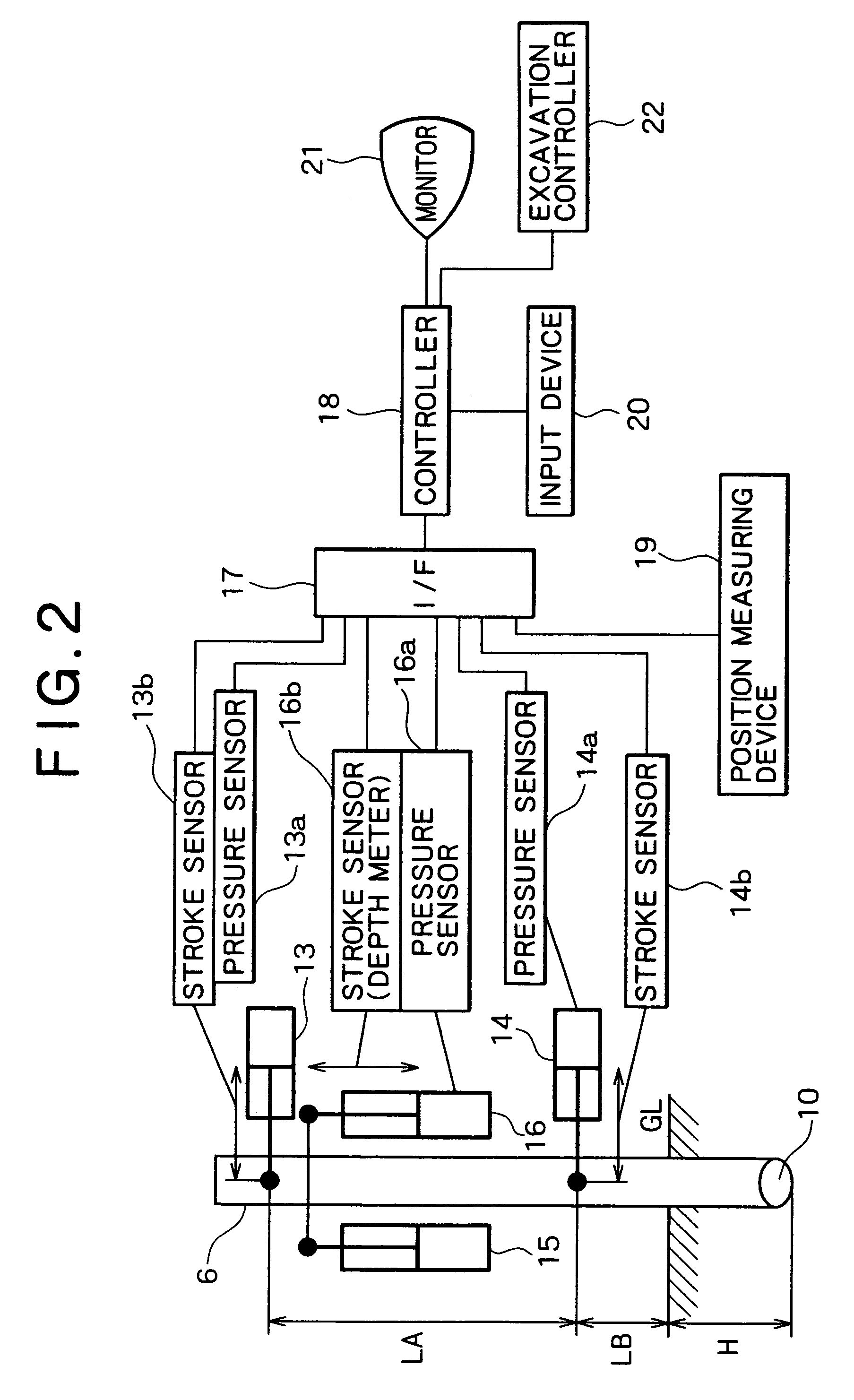 Continuous underground trench excavating method and excavator therefor