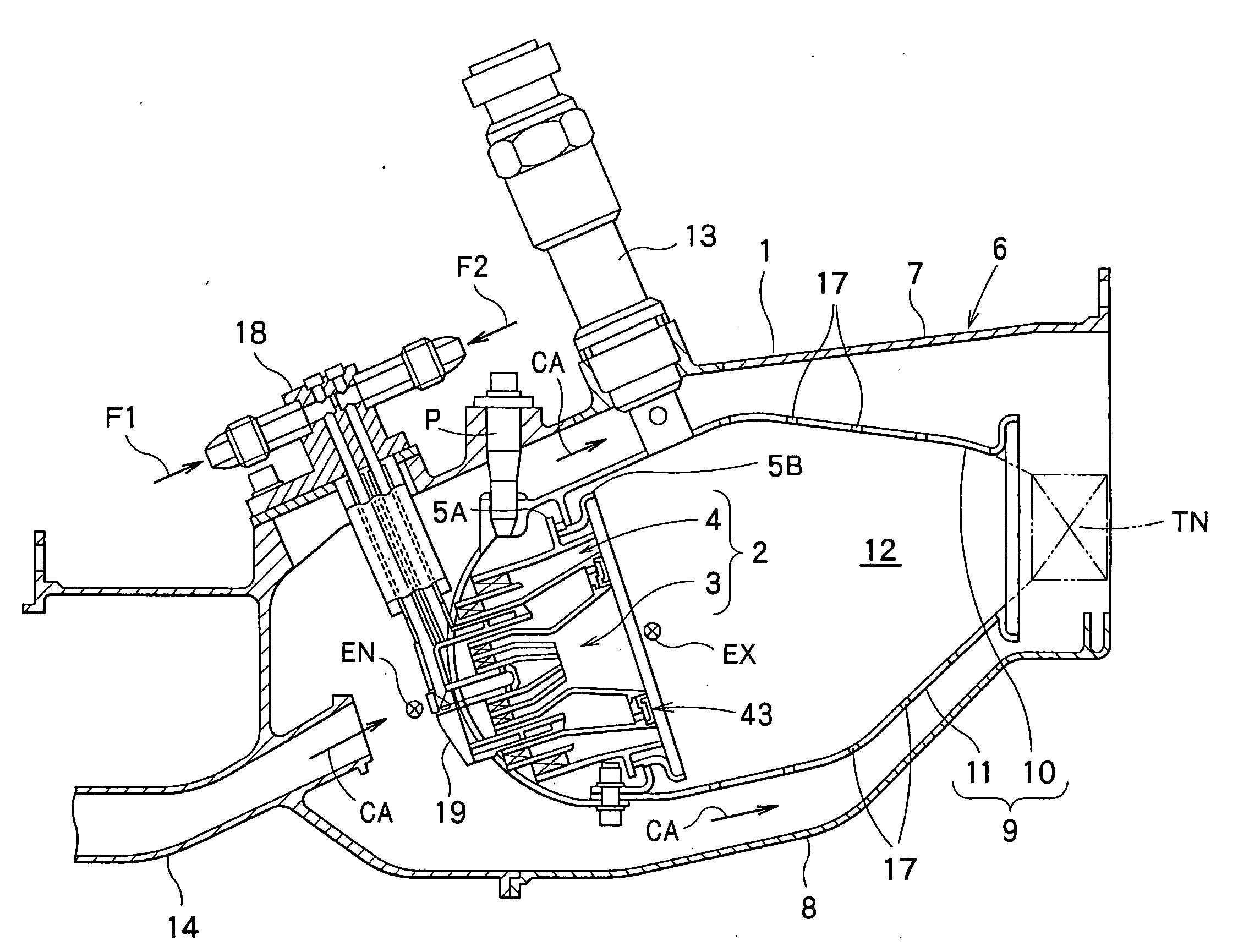 Combustor of a gas turbine engine