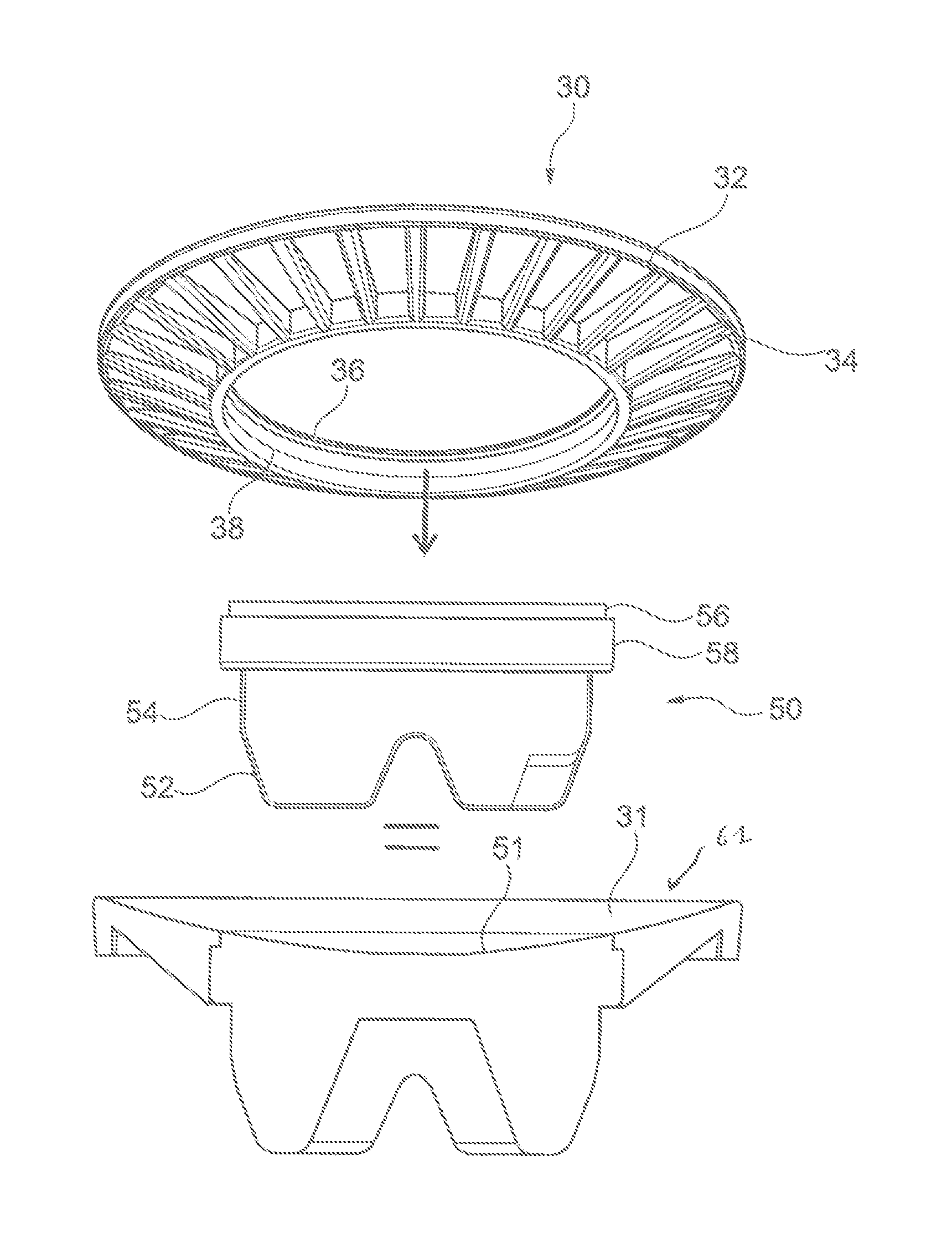 Multi Part Blocking Piece