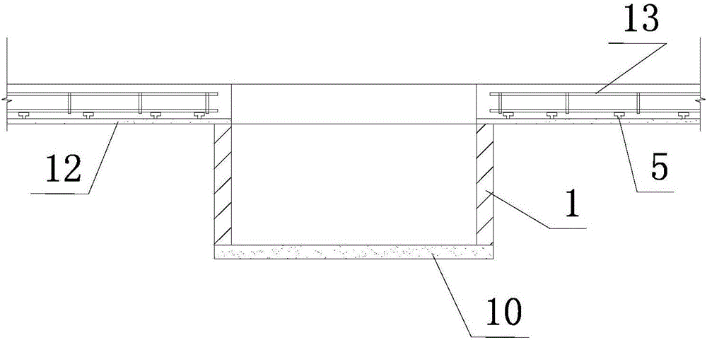 Construction device and method for bearing platform and ground beam structure