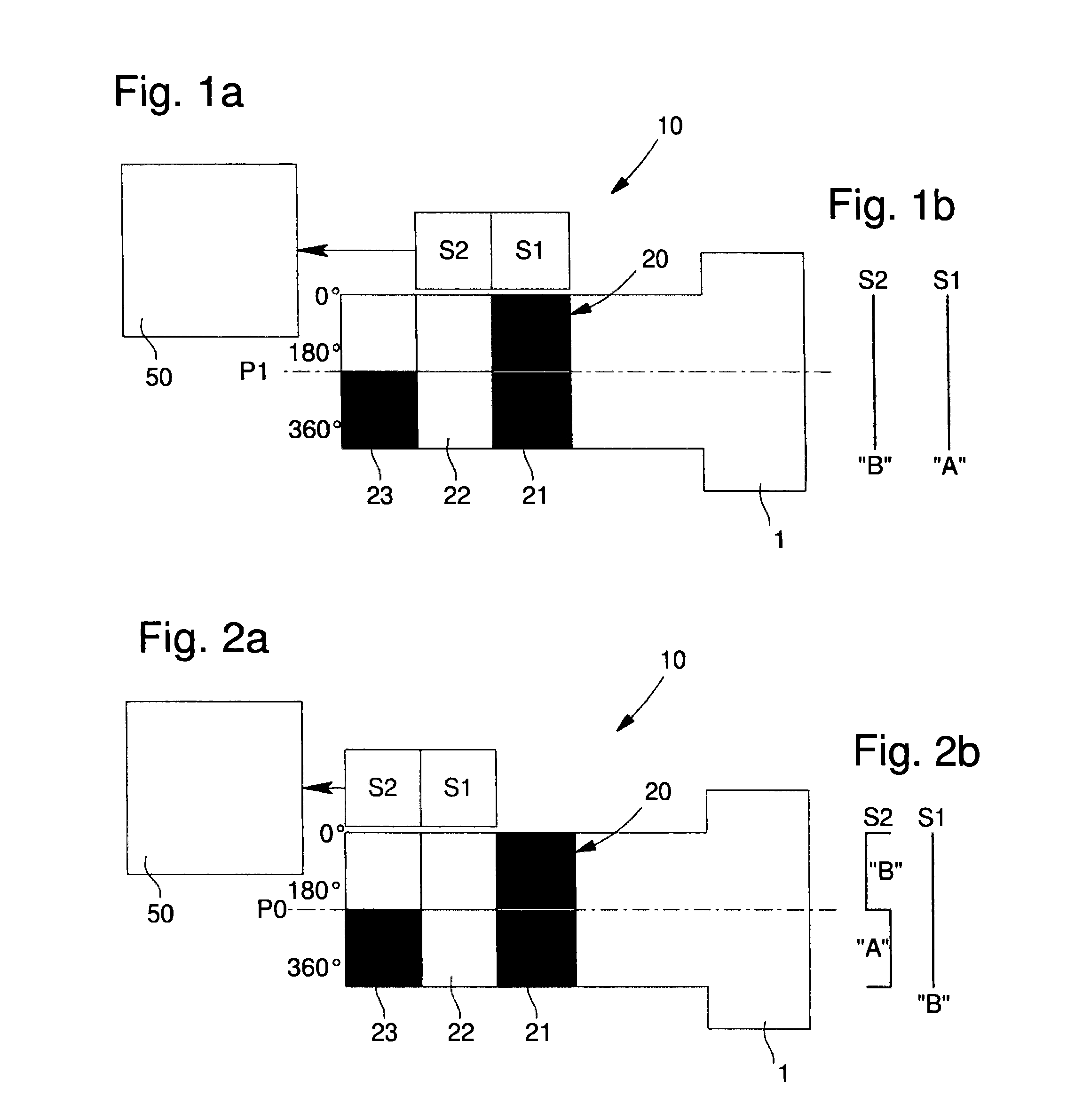 Angular and axial position sensor arrangement