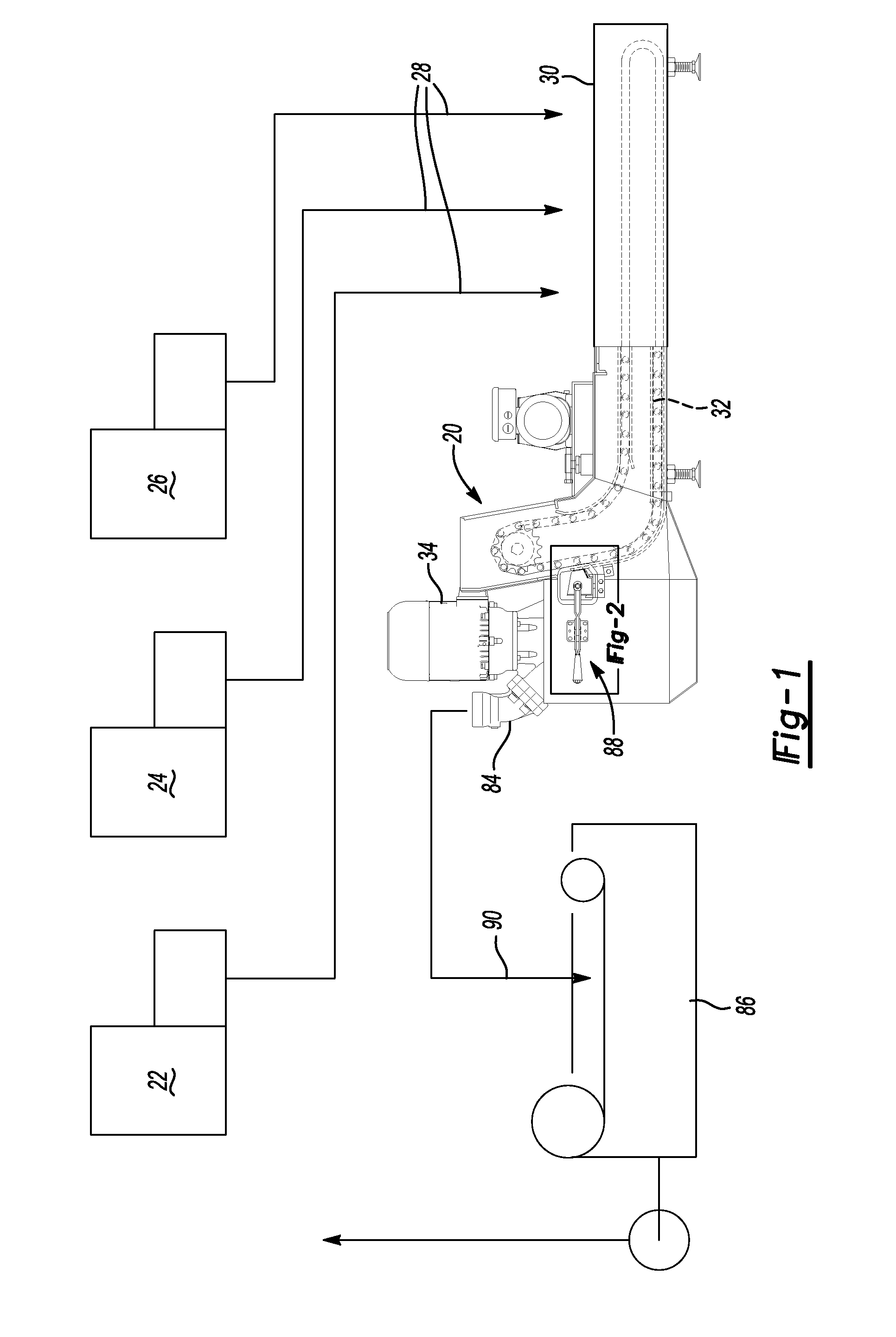 Separator separating chips and other material from coolant and method