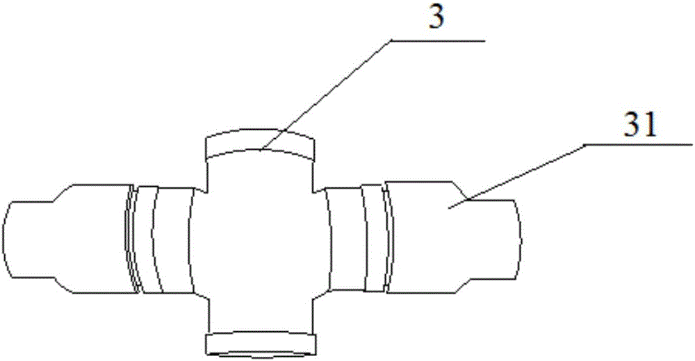 Modular construction method for water distributing system in cold storage tank