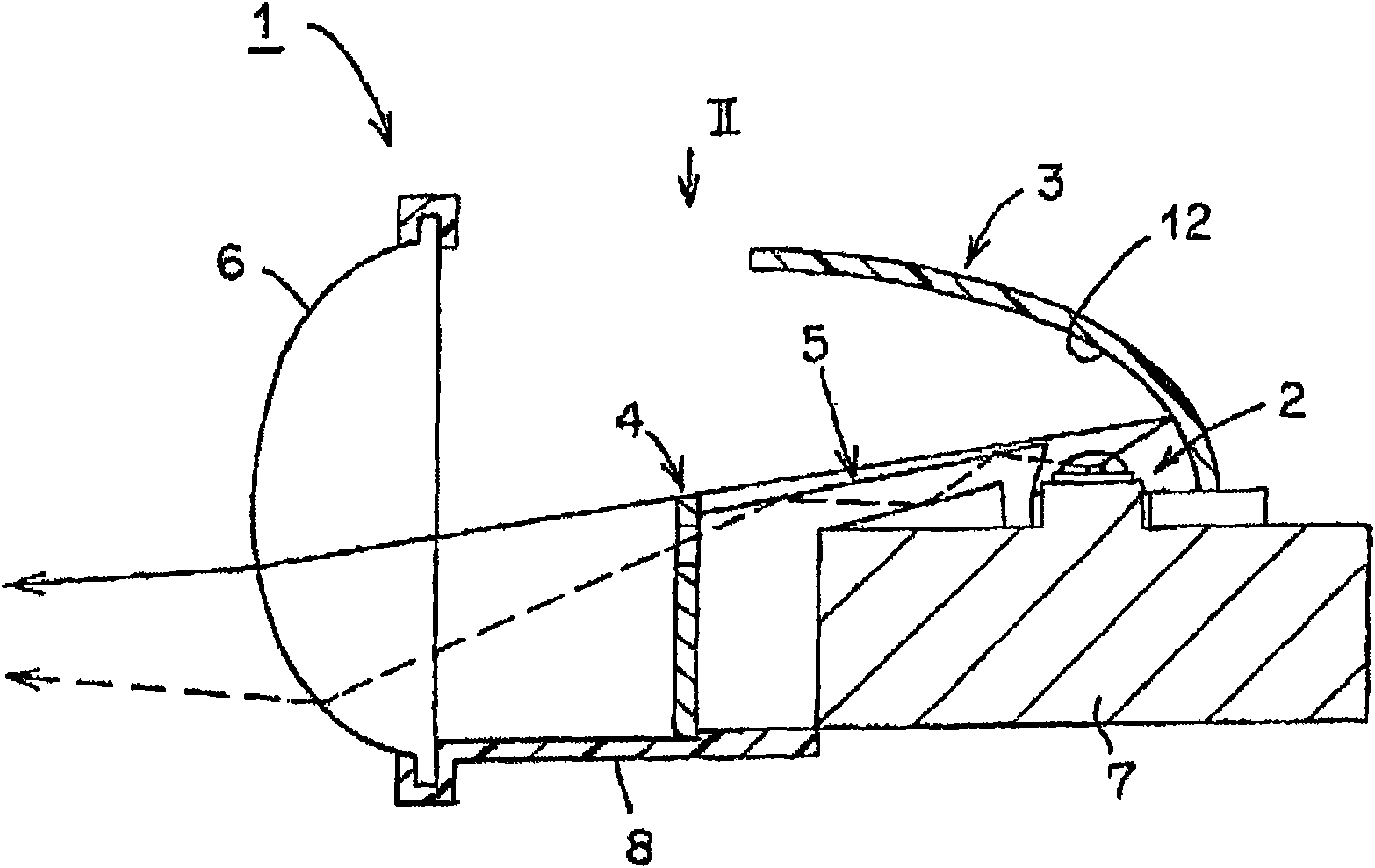 Froot lighting lamp for vehicle