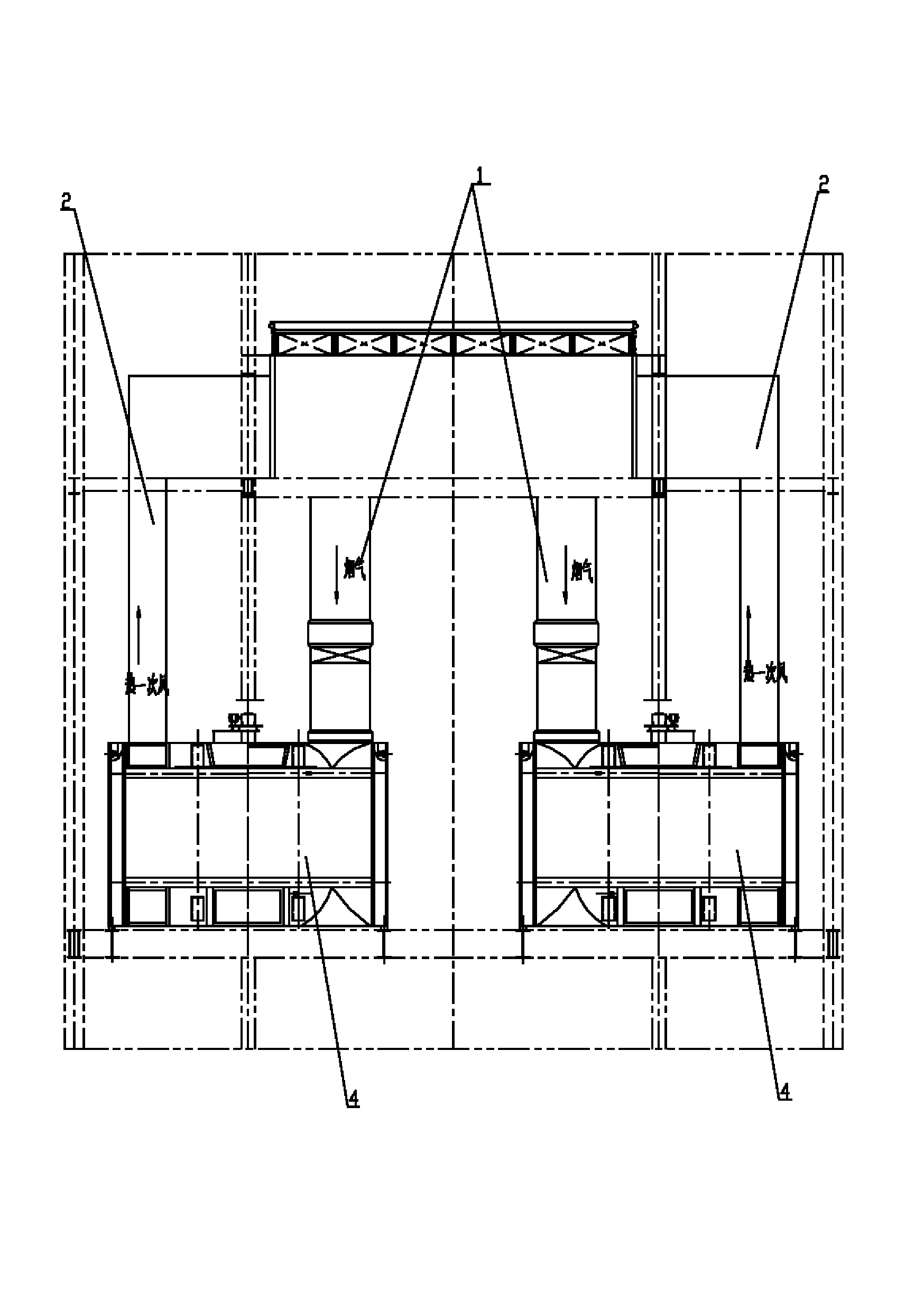 Air preheater arrangement structure of boiler