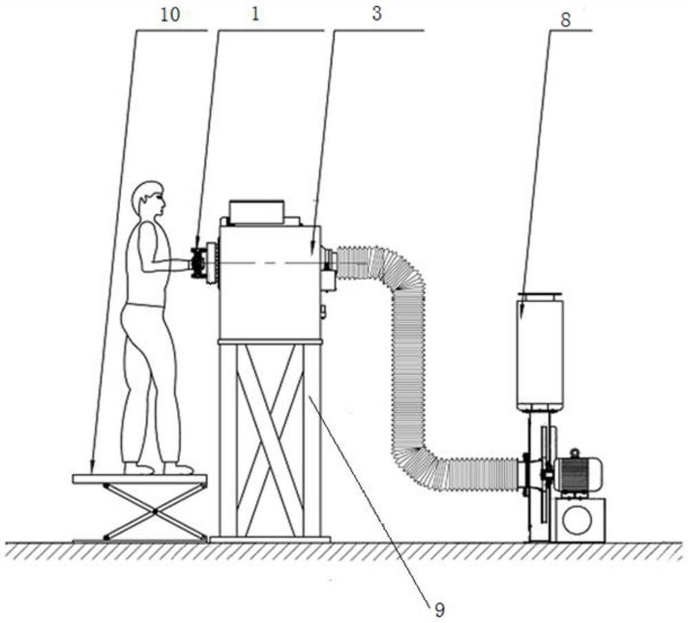 Glove palm vibration transmissibility measurement and evaluation device and method