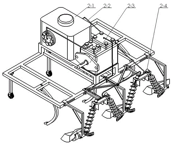 Helical oblique cross-row adjustable cultivator