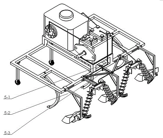 Helical oblique cross-row adjustable cultivator