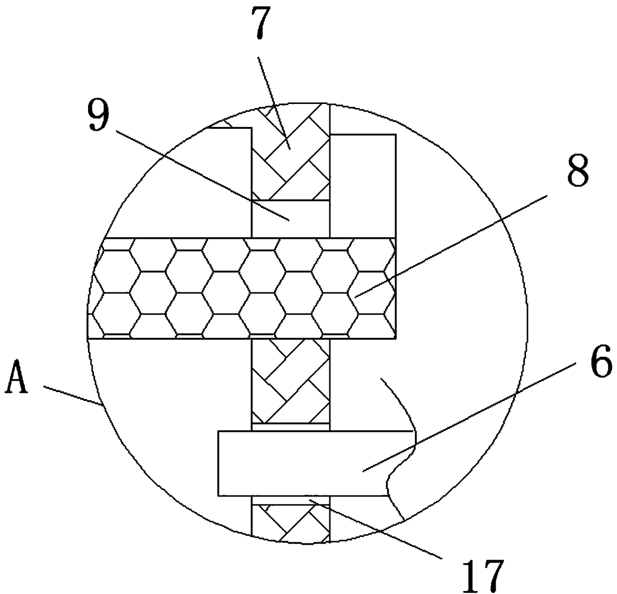 Fluff cleaning device for textile processing table