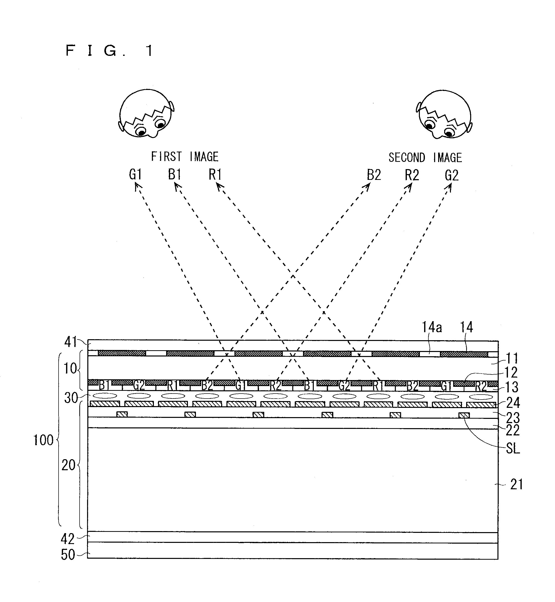 Two-screen display device