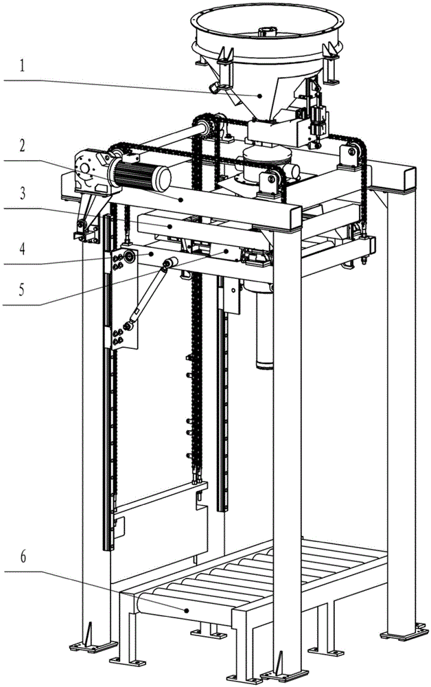 Automatic ton bag packing device suitable for fine powder