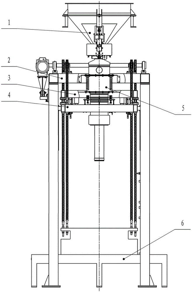 Automatic ton bag packing device suitable for fine powder