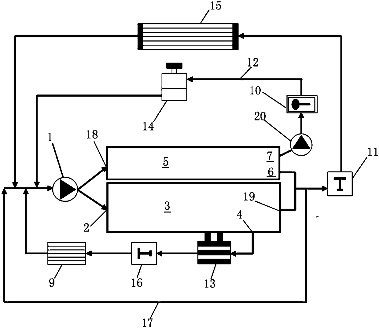 Automobile engine cooling system