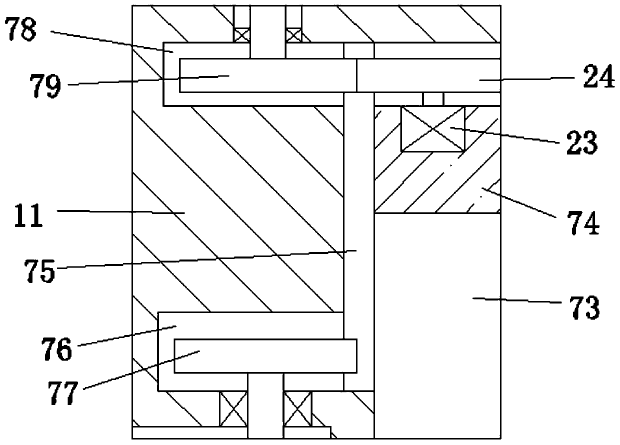 Brush head cleaning device for writing brush