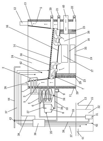 Oil-water-solid separation device for kitchen wastes