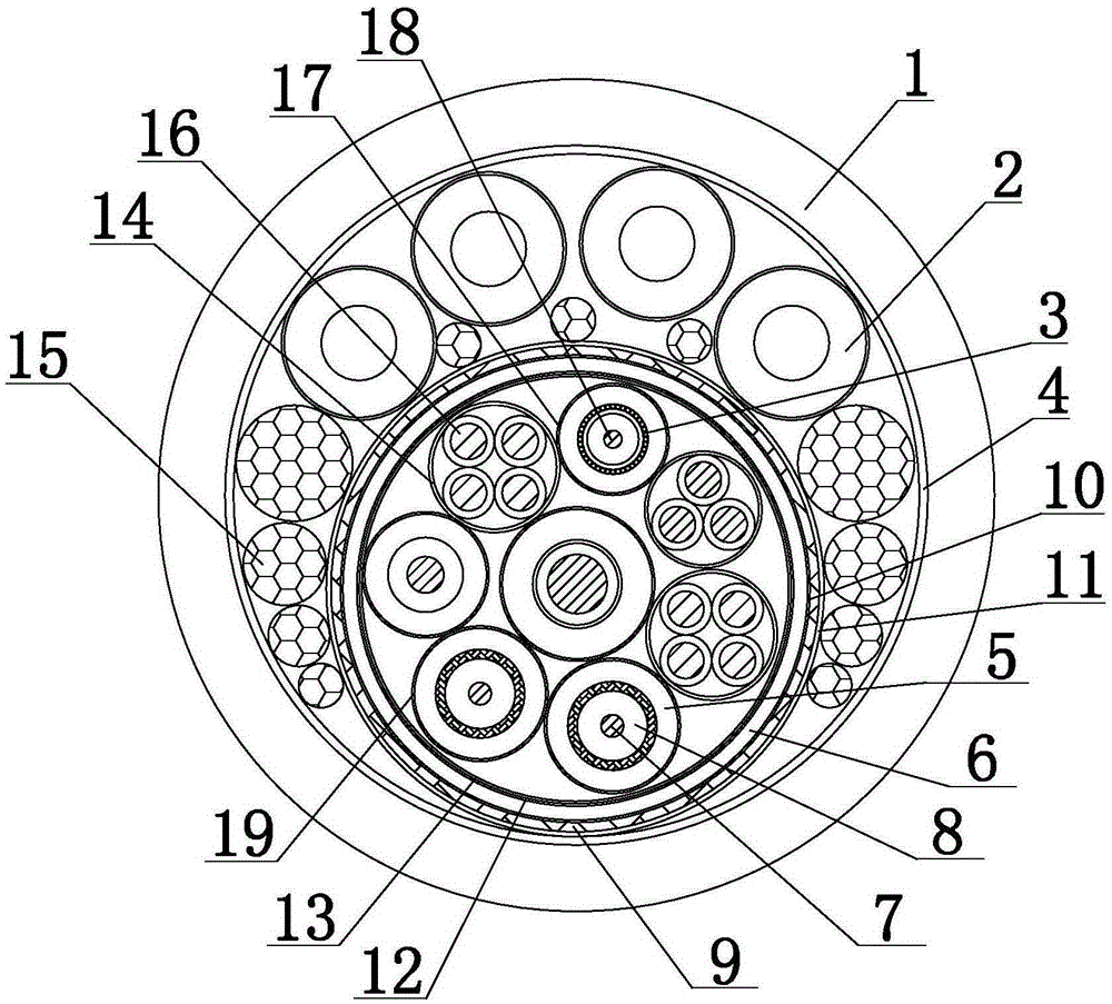 A cable for connecting nozzles of mobile inkjet printers