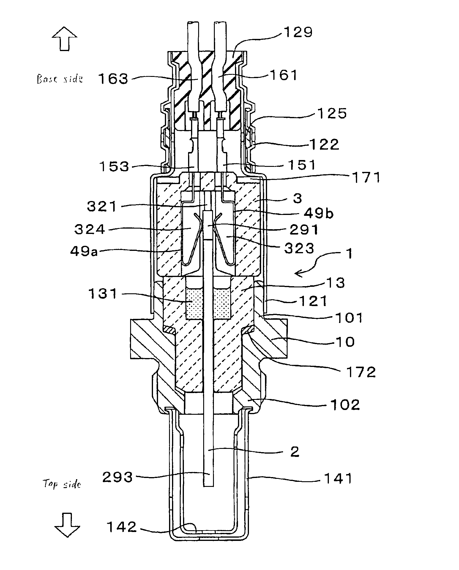 Contact slidable structure with a high durability