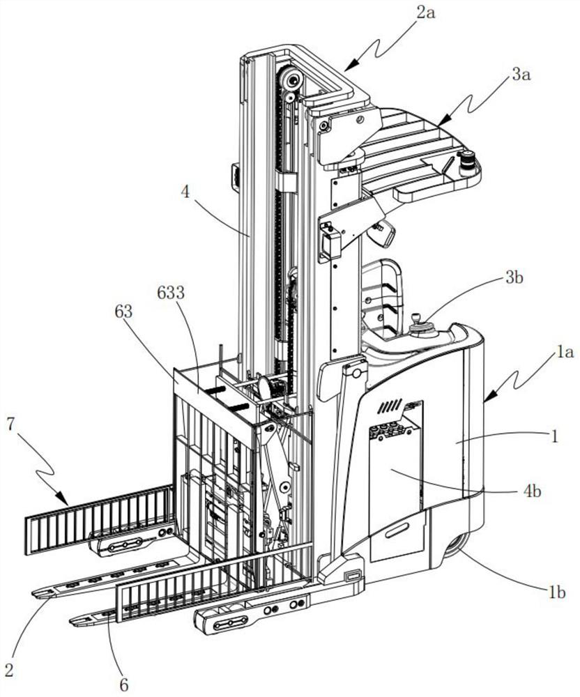 Safe and intelligent shear-fork forward-moving type forklift