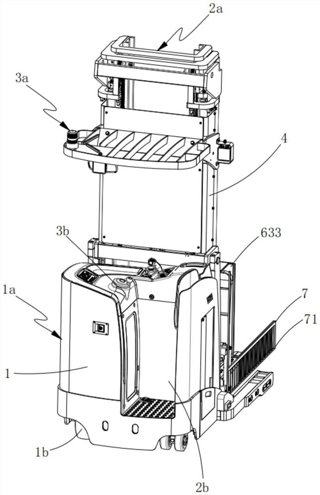 Safe and intelligent shear-fork forward-moving type forklift