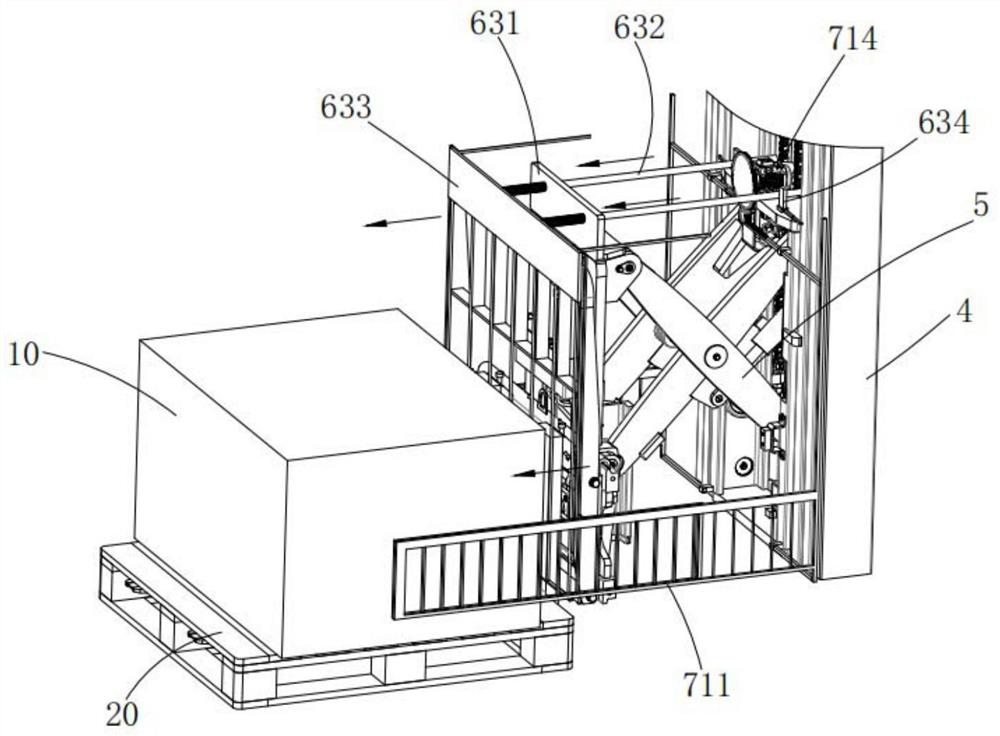 Safe and intelligent shear-fork forward-moving type forklift