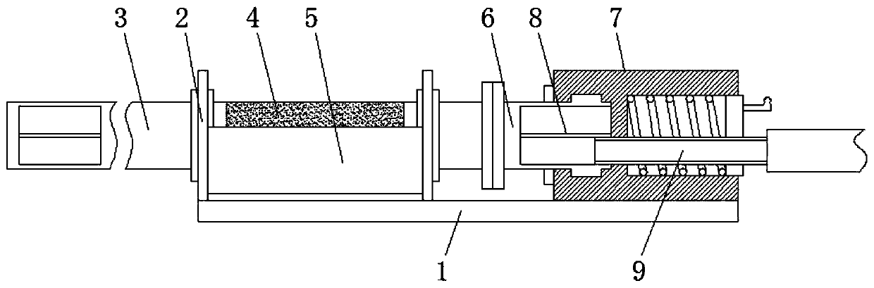 Down filling pipe assembly of down filling machine for down product production