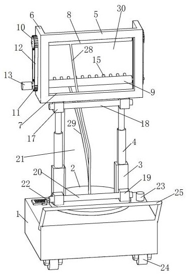 spraying device for fruit trees