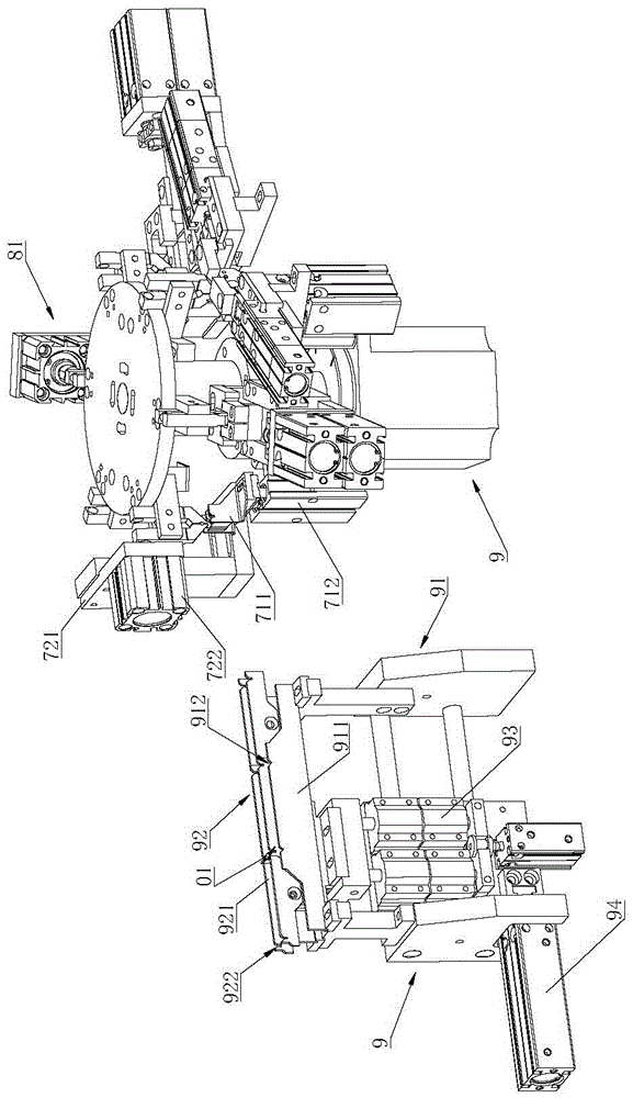 Electronic element pin forming machine