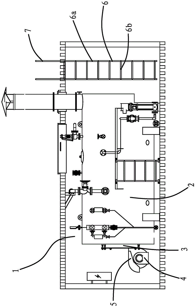 Counter type boiler