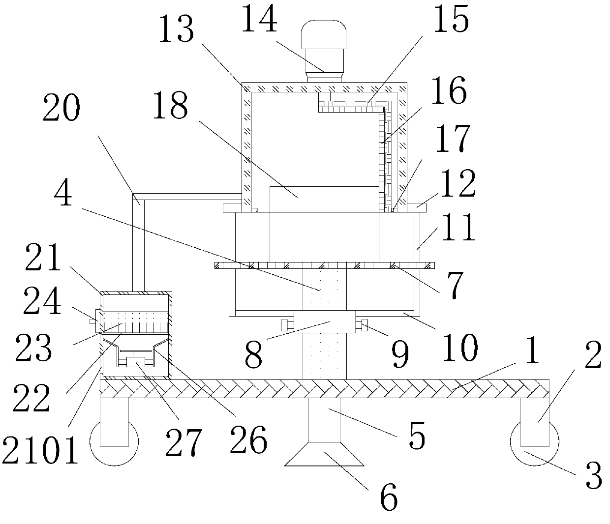 Signal anti-interference device of network communication equipment