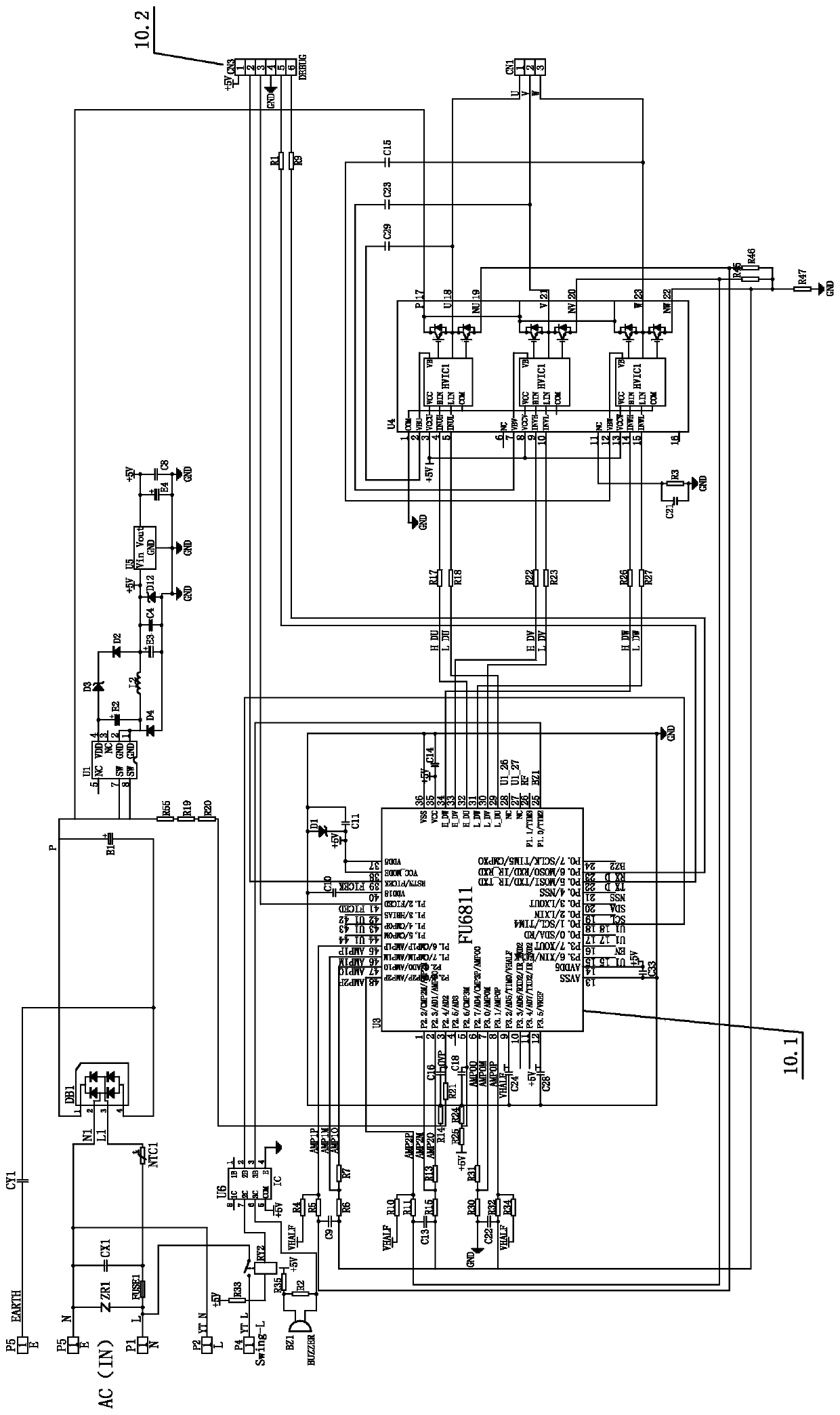 Fan temperature sensing and speed regulating method and industrial or commercial electric fan