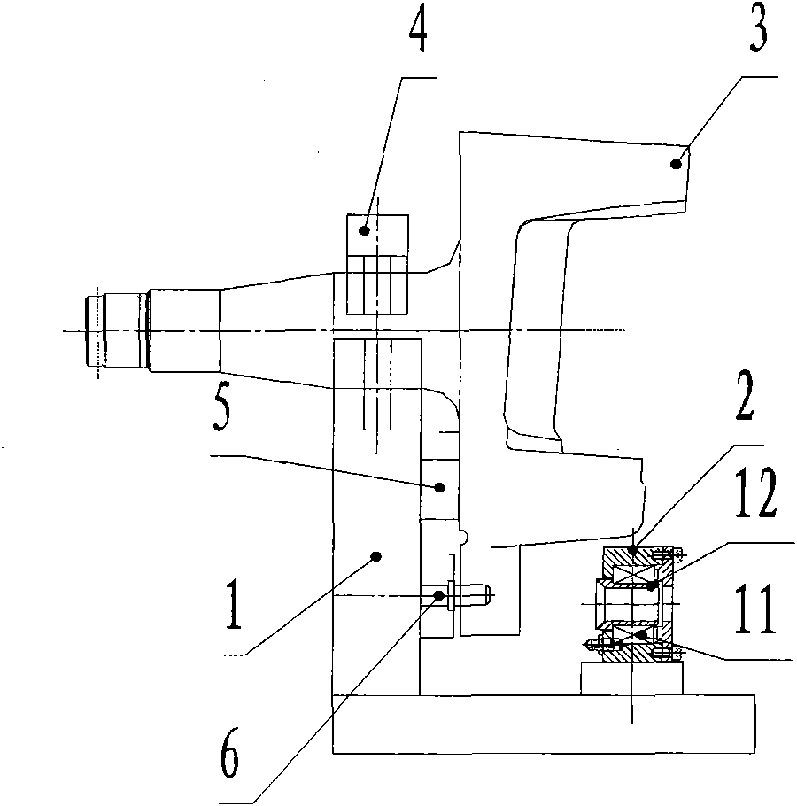 Fixture for machining knuckle backing pin hole