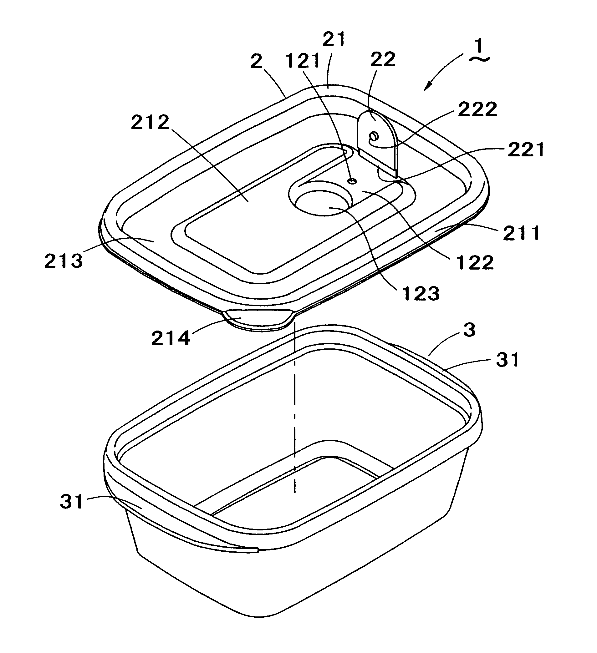 Cover, a container assembly including the cover, a molding device for molding the cover and a method for manufacturing the cover