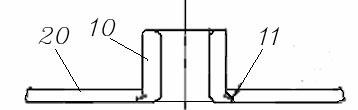 Integral forming method for nut board