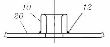 Integral forming method for nut board