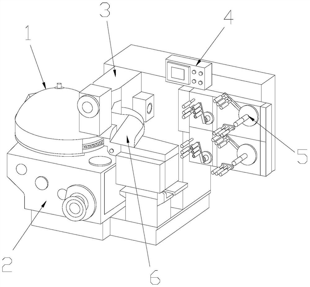 A rotary table type automatic candy twist packaging machine