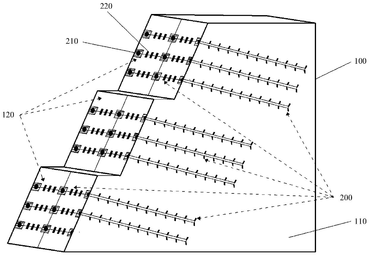 Soil slope instability risk perception system based on active source electric field variation rule