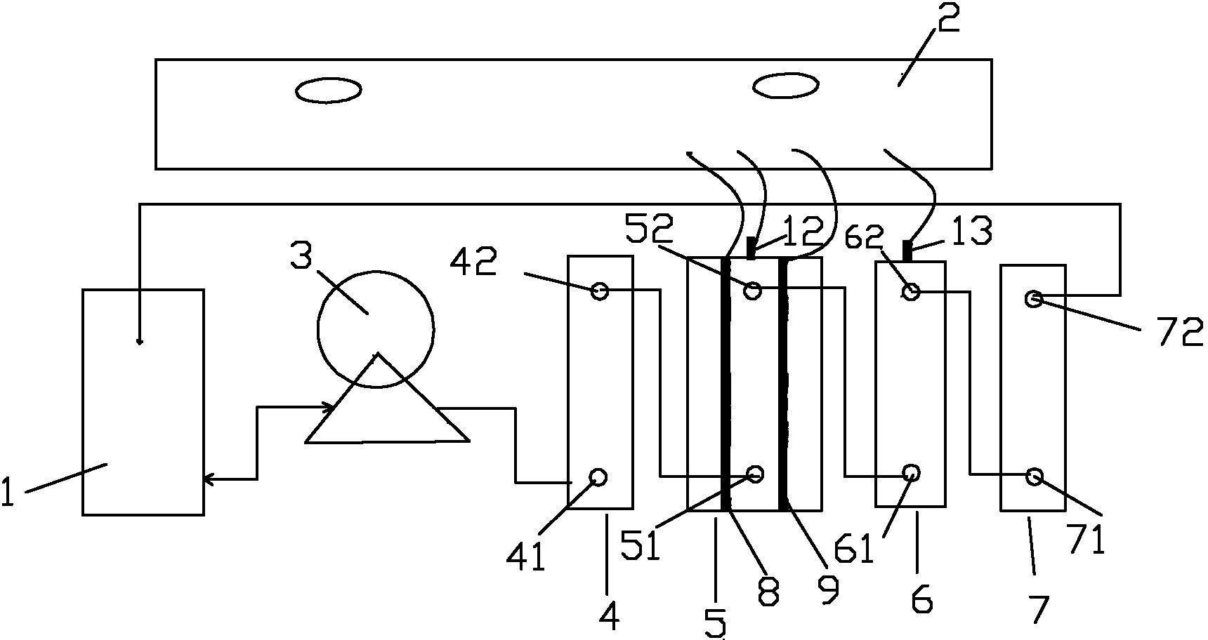 Processing apparatus and method for wastewater containing organic pollutants